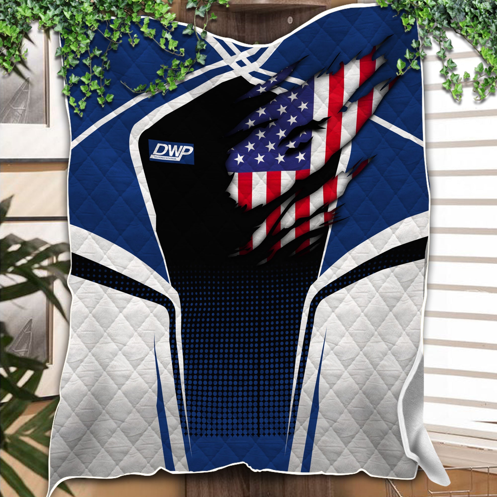 Railspirit Personalized Duluth, Winnipeg and Pacific Railway Premium Quilts American Vintage All Over Printed Premium Quilts