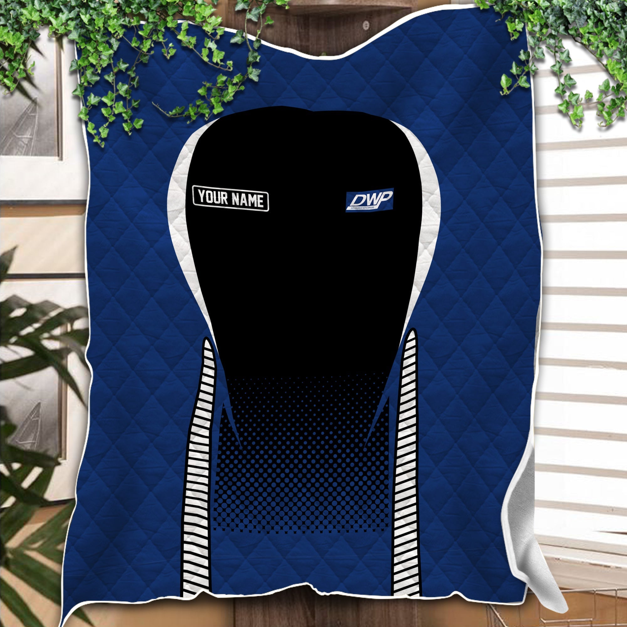 Railspirit Personalized Duluth, Winnipeg and Pacific Railway Premium Quilts Train Premium Quilts Gift Idea For Train Lover