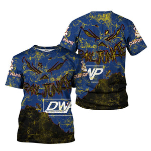 Railspirit Personalized Duluth, Winnipeg and Pacific Railway T-Shirt Torn Graphic Style Train Shirt For Rail Junkie