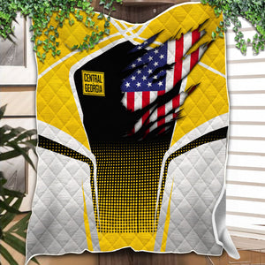 Railspirit Personalized Central of Georgia Railway Premium Quilts American Vintage All Over Printed Premium Quilts