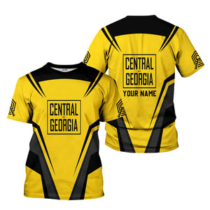 Railspirit Personalized Central of Georgia Railway T-Shirt Railway Inspired Apparel Train Shirt for Train Lovers