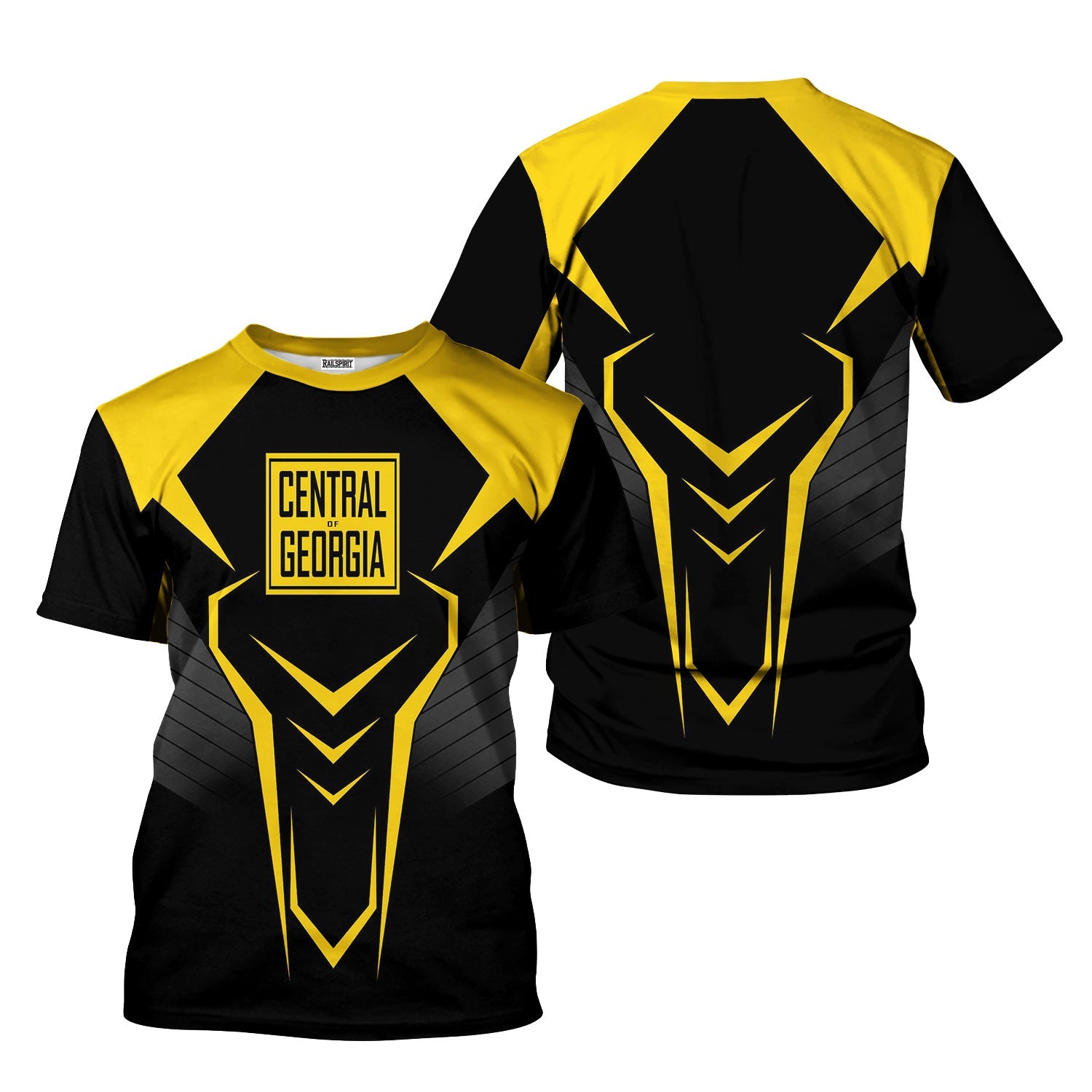 Railspirit Personalized Central of Georgia Railway T-Shirt Dynamic Design Style Perfect Shirt for Train Enthusiasts