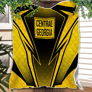 Railspirit Central of Georgia Railway Premium Quilts Lightning Graphic Style Premium Quilts Gift Idea For Train Lover