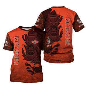 Railspirit Personalized Texas and Pacific Railway T-Shirt Blazing Style with Custom Position Train Shirt