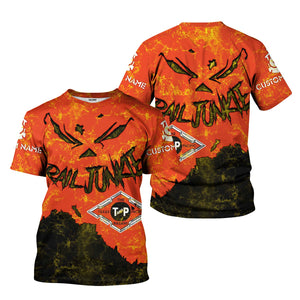 Railspirit Personalized Texas and Pacific Railway T-Shirt Torn Graphic Style Train Shirt For Rail Junkie