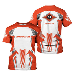 Railspirit Personalized Texas and Pacific Railway T-Shirt Standout Style with Custom Position Train Shirt