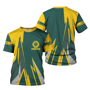 Railspirit Personalized Southern Railway U.S T-Shirt Lightning-Inspired Railway Style SOU Shirt For Train Lovers