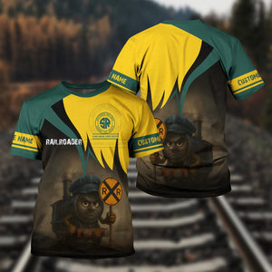 Railspirit Personalized Southern Railway U.S T-Shirt Angry Train SOU T-Shirt Gift Idea For Train Lover