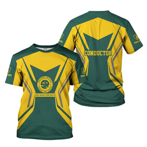 Railspirit Personalized Southern Railway U.S T-Shirt Unique Style with Custom Job SOU Train Shirt