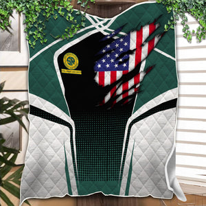 Railspirit Personalized Southern Railway U.S Premium Quilts American Vintage SOU All Over Printed Premium Quilts