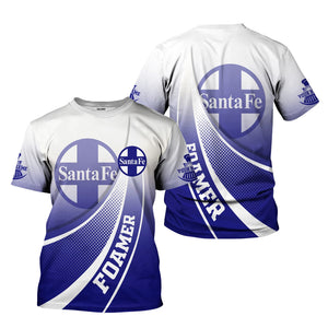 Railspirit Personalized Santa Fe Railway T-Shirt Railway-Themed Style Atchison, Topeka and Santa Fe Railway Shirt Gift Idea For Trainspotter