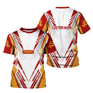 Railspirit Personalized Chicago South Shore and South Bend Railroad T-Shirt Railroad Tribute Design Train Shirt for Train Lovers