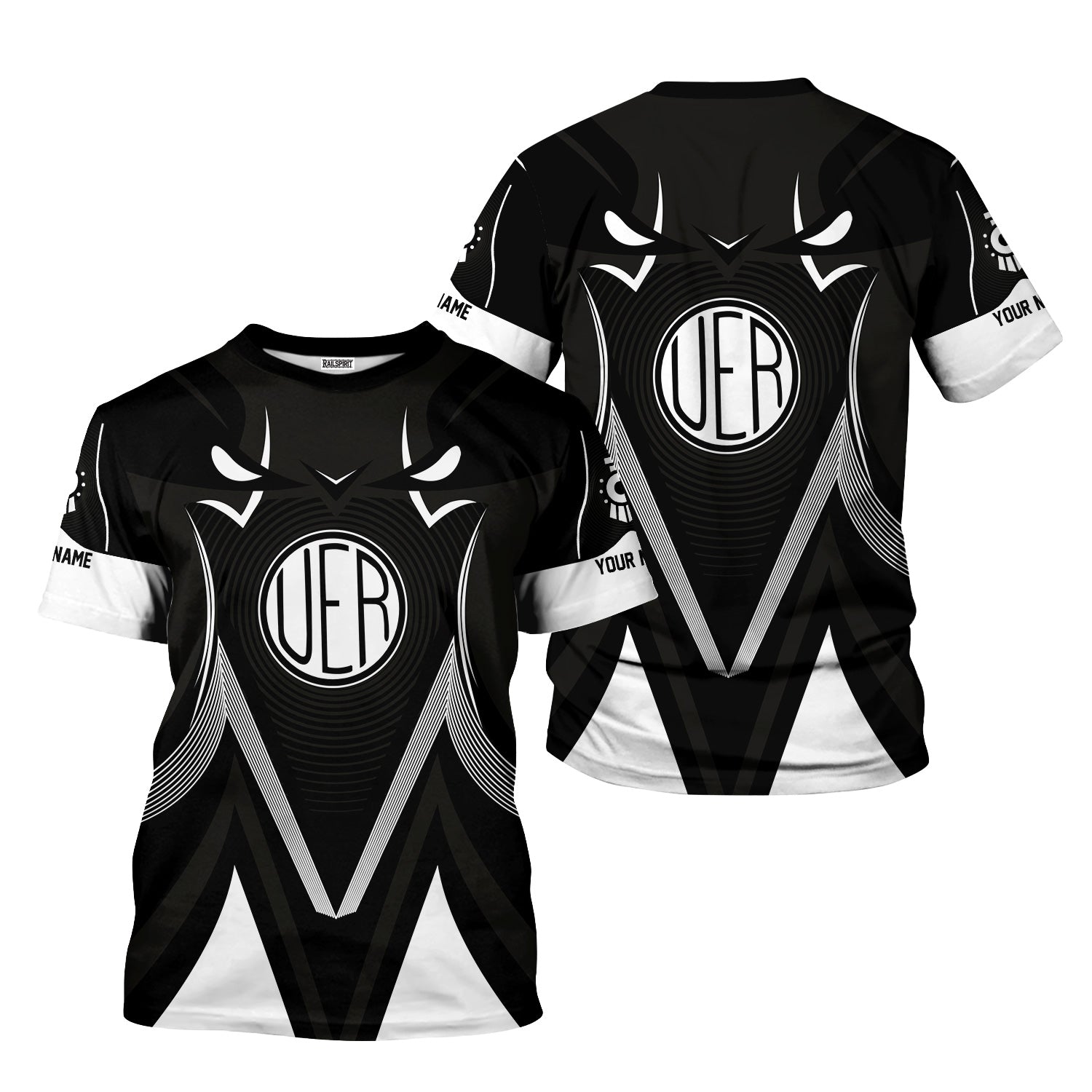 Railspirit Personalized Union Electric Railway T-Shirt Vibrant Graphic Pattern Shirt For Train Enthusiasts