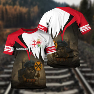 Railspirit Personalized Great Western Railway T-Shirt Angry Train Shirt Gift Idea For Train Lover