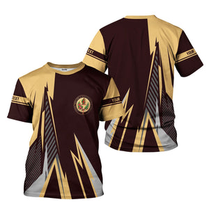 Railspirit Personalized London, Midland and Scottish Railway T-Shirt Lightning-Inspired Railway Style Shirt For Train Lovers