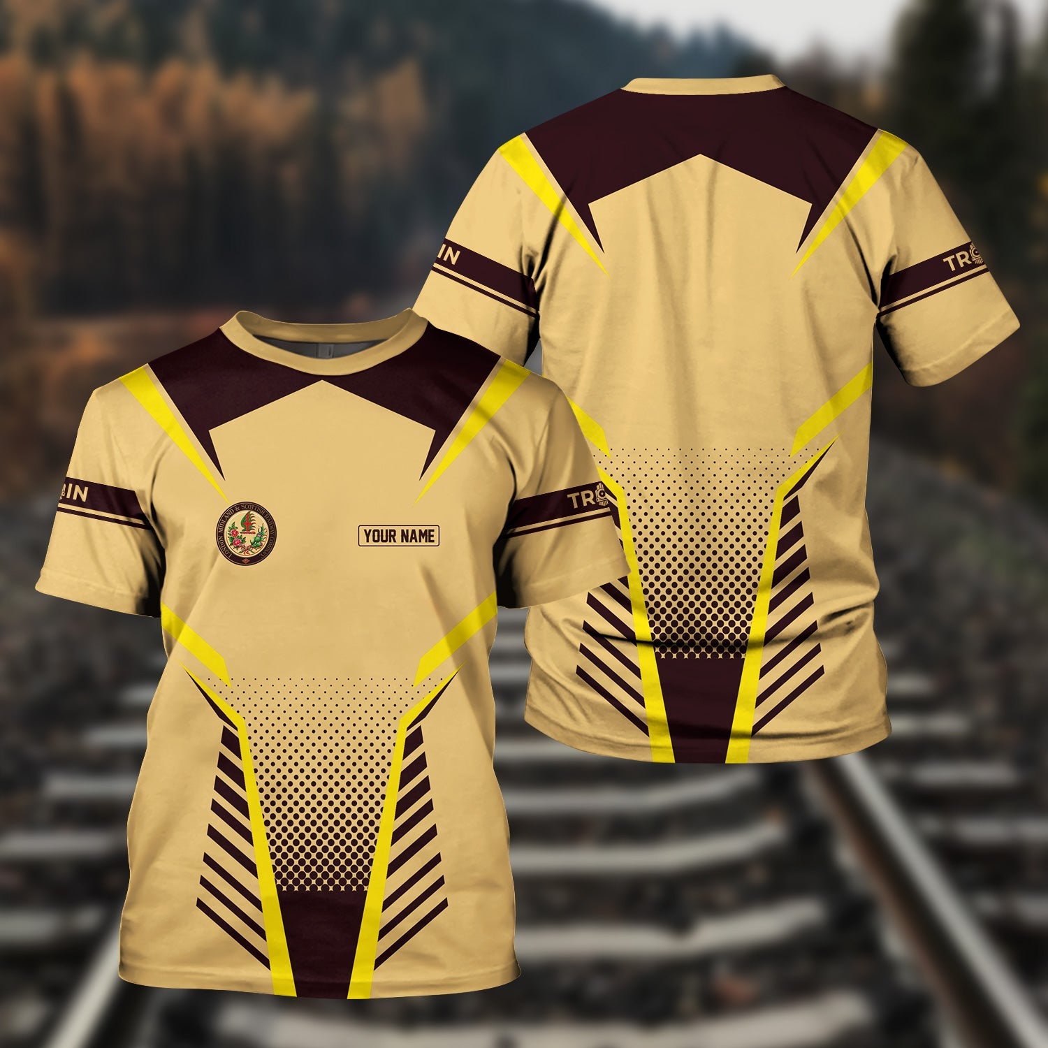 Railspirit Personalized London, Midland and Scottish Railway T Shirt Unisex Train Shirt All Over Print