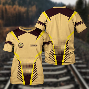 Railspirit Personalized London, Midland and Scottish Railway T Shirt Unisex Train Shirt All Over Print