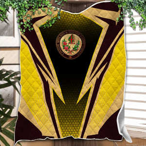 Railspirit London, Midland and Scottish Railway Premium Quilts Lightning Graphic Style Premium Quilts Gift Idea For Train Lover