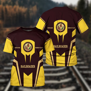 Railspirit Personalized London, Midland and Scottish Railway T-Shirt Custom Year Railroader Shirt Gift Idea For Train Lover