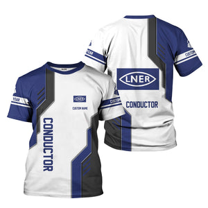 Railspirit Personalized London and North Eastern Railway T-Shirt Unique Railway Style with Custom Job Train Shirt