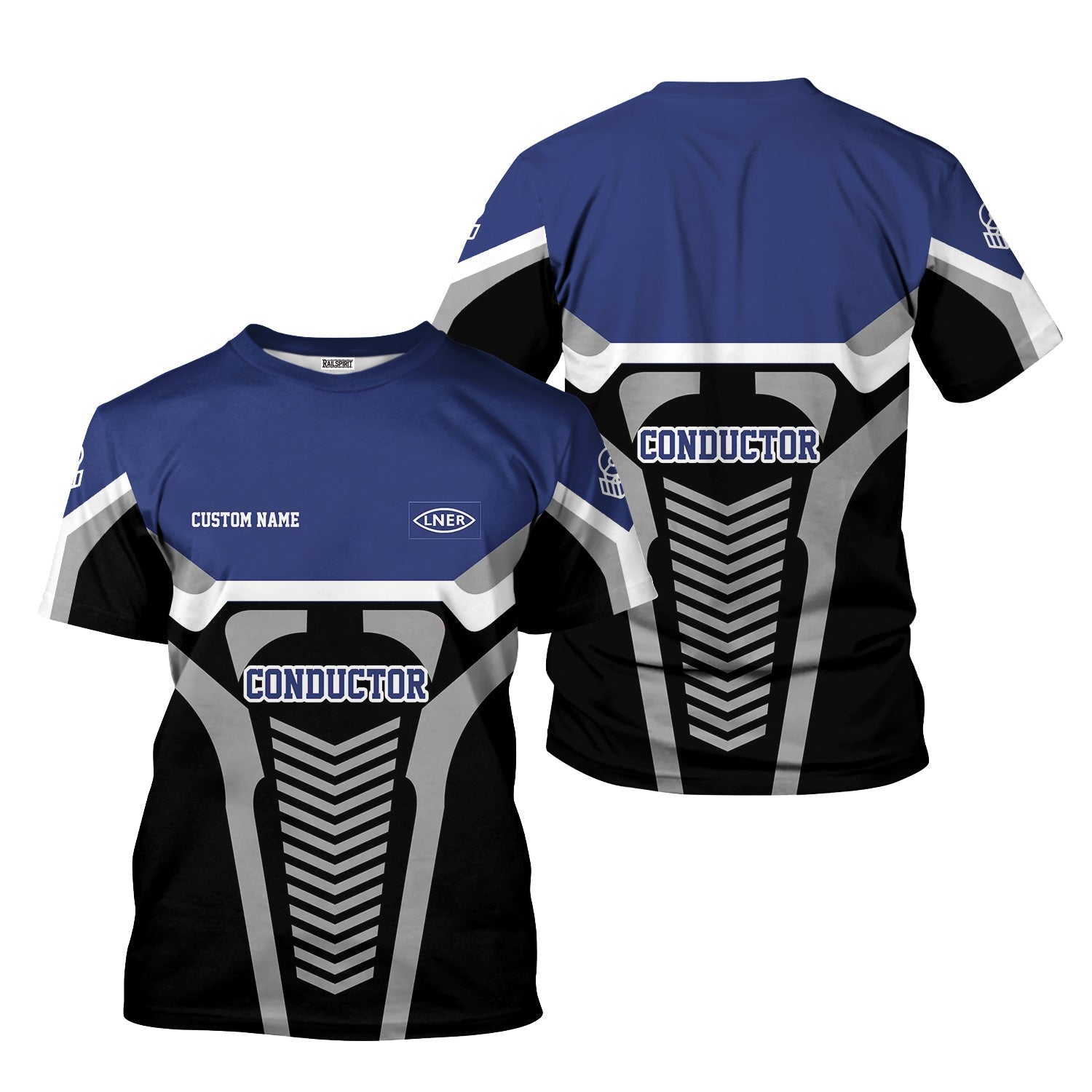 Railspirit Personalized London and North Eastern Railway T-Shirt Track-Inspired with Custom Job Position Train Shirt