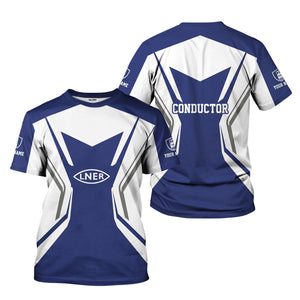 Railspirit Personalized London and North Eastern Railway T-Shirt Unique Style with Custom Job Train Shirt