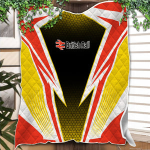 Railspirit British Railway Premium Quilts Lightning Graphic Style Premium Quilts Gift Idea For Train Lover