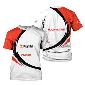 Railspirit Personalized British Railway T-Shirt Unique Graphic Style Shirt For Train Enthusiasts