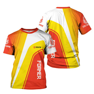 Railspirit Personalized British Railway T-Shirt Vibrant Striking Style Shirt For Rail Enthusiasts