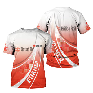 Railspirit Personalized British Railway T-Shirt Railway-Themed Style Shirt Gift Idea For Trainspotter