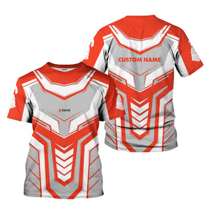 Railspirit Personalized British Railway T-Shirt Armor-Inspired Design Train Shirt All Over Print