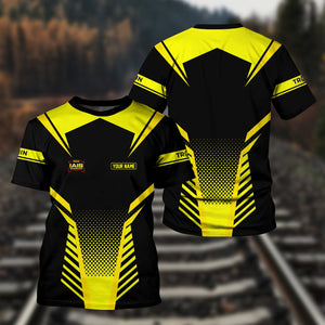 Railspirit Personalized Iowa Interstate Railroad T Shirt Unisex IAIS Train Shirt All Over Print