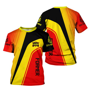 Railspirit Personalized Iowa Interstate Railroad T-Shirt Vibrant Striking Style IAIS Shirt For Rail Enthusiasts