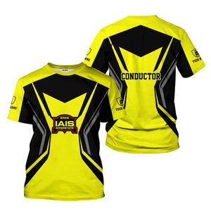 Railspirit Personalized Iowa Interstate Railroad T-Shirt Unique Style with Custom Job IAIS Train Shirt