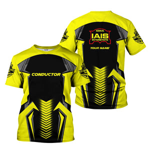 Railspirit Personalized Iowa Interstate Railroad T-Shirt Standout Style with Custom Position IAIS Train Shirt