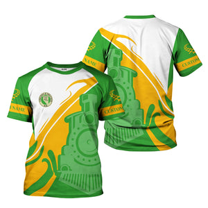 Railspirit Personalized Virginia & Truckee Railroad T-Shirt Flame-Inspired Style Shirt Gift Idea For Train Lovers