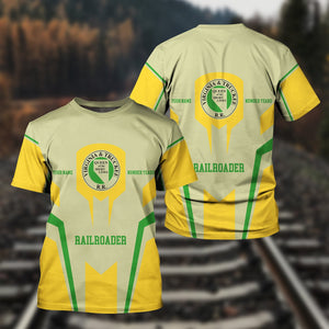 Railspirit Personalized Virginia & Truckee Railroad T-Shirt Custom Year Railroader Shirt Gift Idea For Train Lover