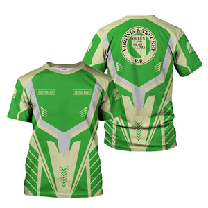 Railspirit Personalized Virginia & Truckee Railroad T-Shirt Workwear-Inspired with Custom Position Train Shirt