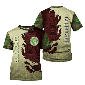 Railspirit Personalized Virginia & Truckee Railroad T-Shirt Blazing Style with Custom Position Train Shirt