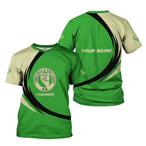 Railspirit Personalized Virginia & Truckee Railroad T-Shirt Unique Graphic Style Shirt For Train Enthusiasts