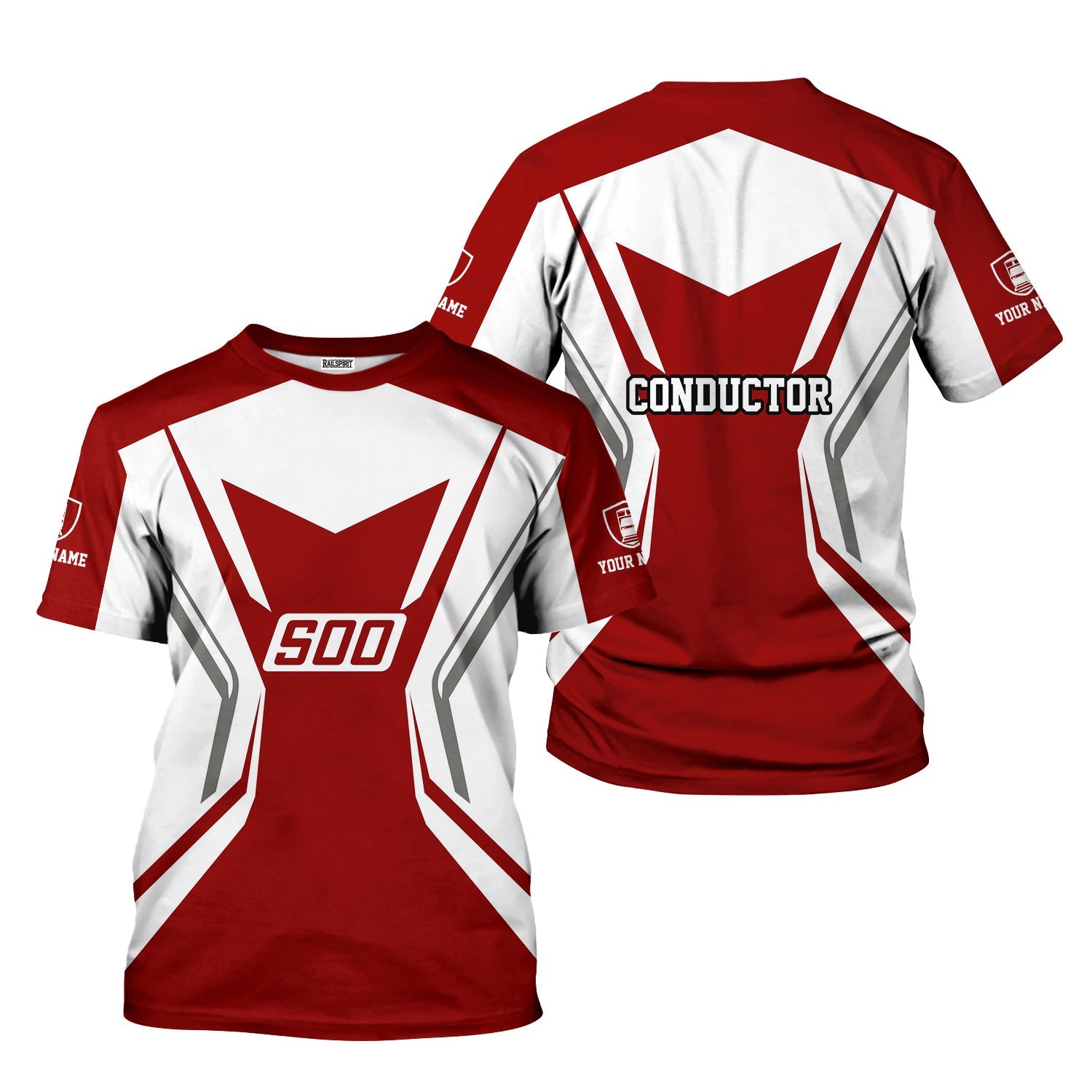 Railspirit Personalized Soo Line Railroad T-Shirt Unique Style with Custom Job Train Shirt