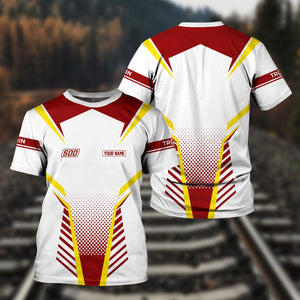 Railspirit Personalized Soo Line Railroad T Shirt Unisex Train Shirt All Over Print