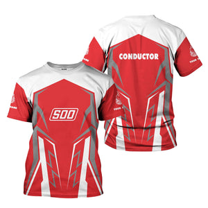 Railspirit Personalized Soo Line Railroad T-Shirt Futuristic Design with Custom Job Train Shirt