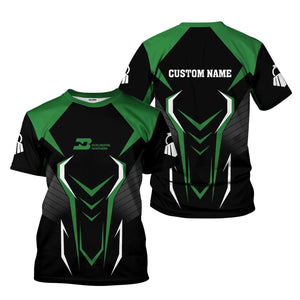 Railspirit Personalized Burlington Northern Railroad T-Shirt Dynamic Design Style Perfect Shirt for Train Enthusiasts