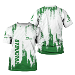 Railspirit Personalized Burlington Northern Railroad T-Shirt Paint Impact Design Train Shirt for Trackhead