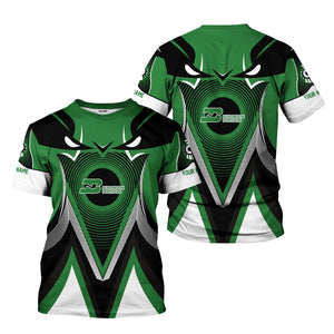 Railspirit Personalized Burlington Northern Railroad T-Shirt Vibrant Graphic Pattern Shirt For Train Enthusiasts