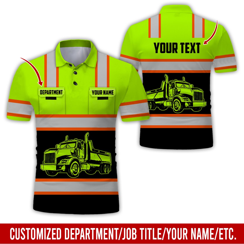 Custom Name Love Tow Truck Uniform, 3D Printed Pocket, Personalized Gear for Tow Truck Lovers
