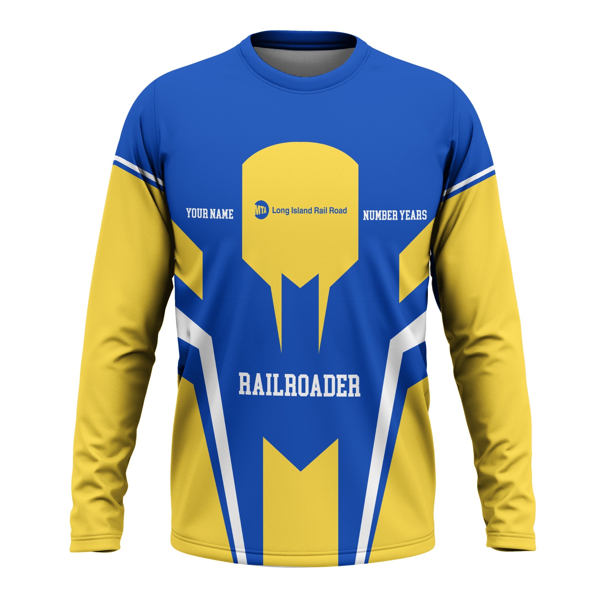 Railspirit Personalized Long Island Railroad Long Sleeve Shirt Custom Year Railroader Shirt Gift Idea For Train Lover