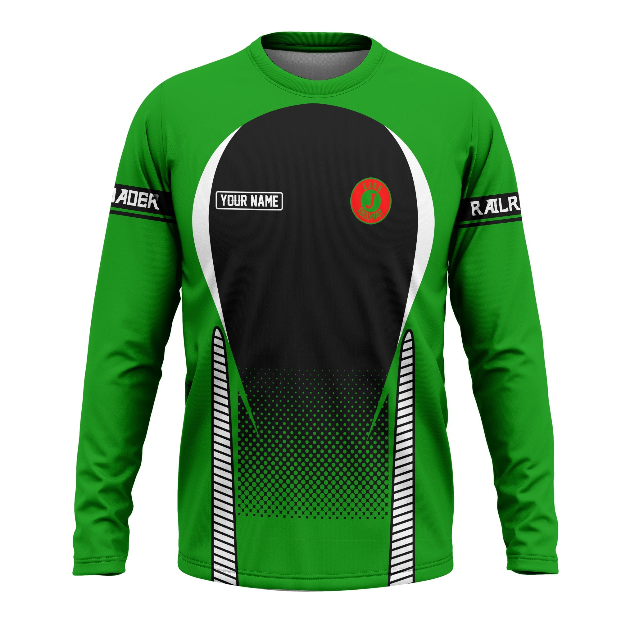 Railspirit Personalized Elgin Joliet And Eastern Railroad Long Sleeve Shirt Stress Is Caused By Not Having Enough Trains Shirt