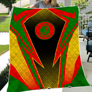 Railspirit Elgin Joliet And Eastern Railroad Premium Quilts Lightning Graphic Style Premium Quilts Gift Idea For Train Lover